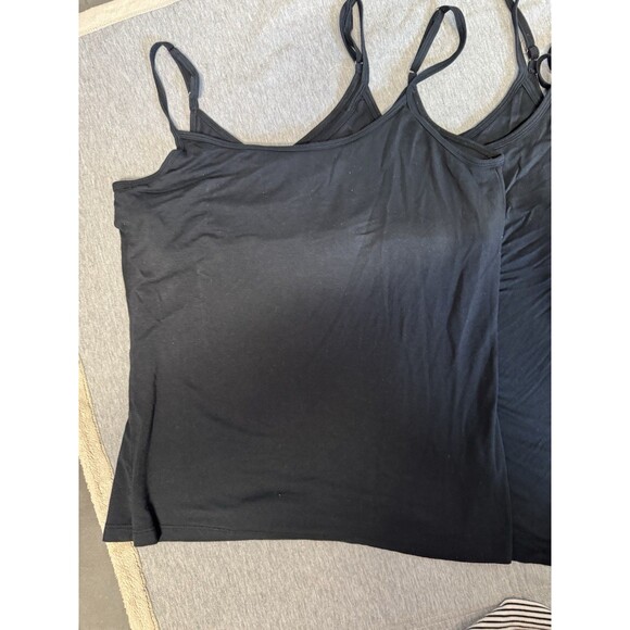Lot of 3 Papinelle Kate Modal Soft Shelf Bra Cami‎ Tank Top  Womens XL Black - Picture 7 of 13